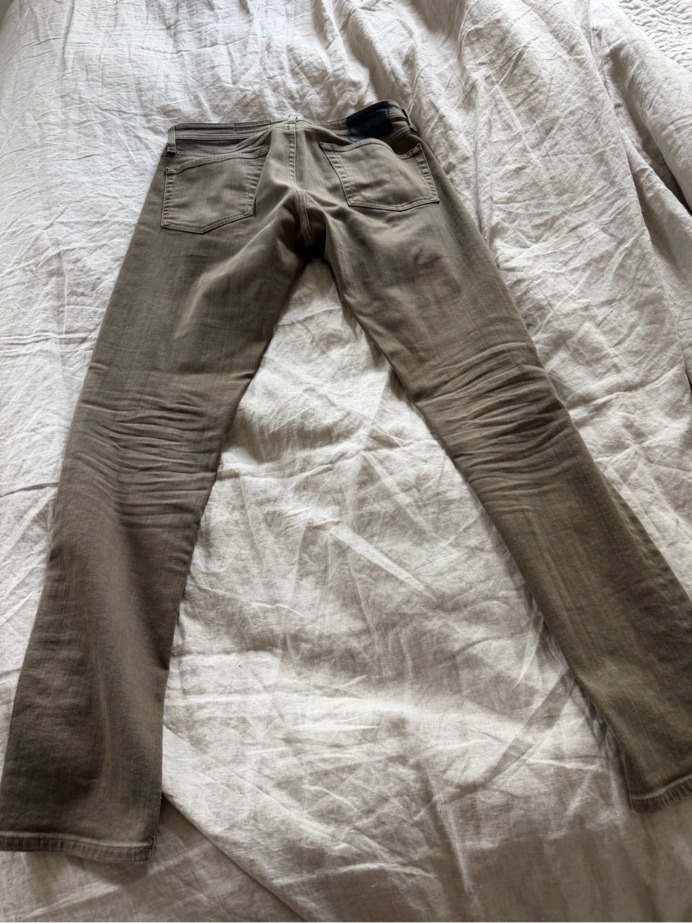 AG Adriano Goldschmied Olive Green Jeans